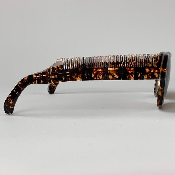 Vintage MOSCHINO by PERSOL Tortoiseshell Acetate Brown Sunglasses - Picture 2 of 6